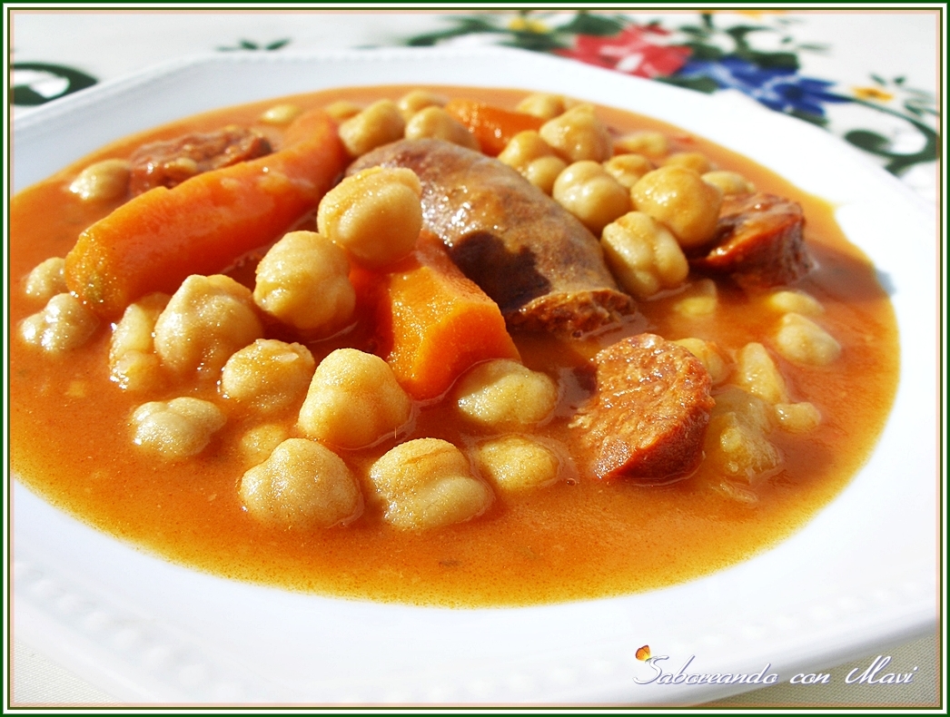 CUBAN CUISINE Chickpea Soup. (Photos) * * "POTAJE DE GARBANZOS". The