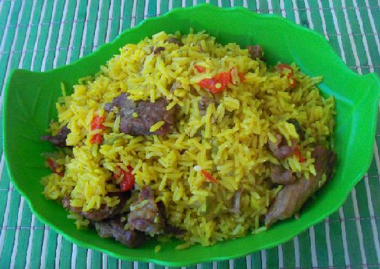 CUBAN CUISINE: Yellow Rice with Pork (Photos) * * COCINA ...