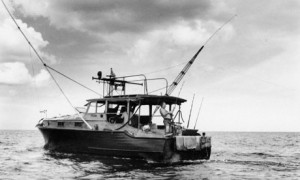 Ernest Hemingway On The Boat Pilar In Cuba