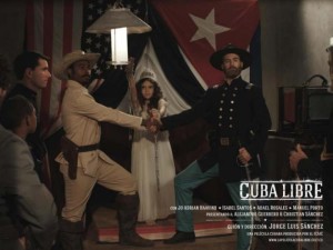 Cartel de la Pelicula Cubana "Cuba Libre" en el 37o Festival del Nuevo Cine Latinoamericano.