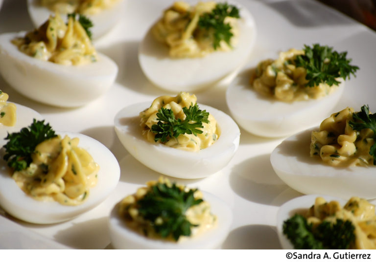 CUBAN CUISINE Cuban Style Deviled Eggs Recipe. (Photos). + COCINA
