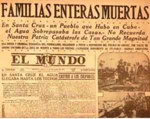 Newspaper reports of the  Castatrophe. 