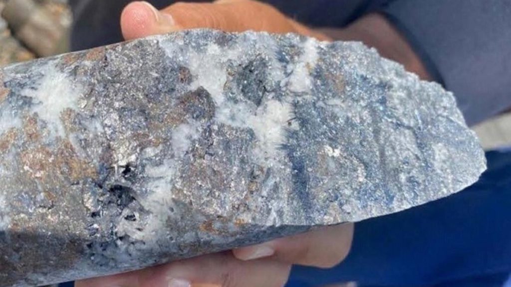 Muestra de mineral obtenida en la mina de La Demajagua. THE WEST AUSTRALIAN