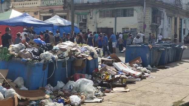 El céntrico parque no parece estar entre las prioridades de la Empresa de Comunales de la capital cubana. (14ymedio)